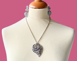 Parure - Sans Nickel - collier & boucles d'oreilles
