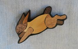 Haarspange "Hase" aus Holz