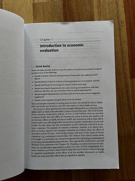 Libri: Methods for the Economic Evaluation o Health Care Programmes – Usato da Neuhausen am Rheinfall venduto da ram_kw6n 2