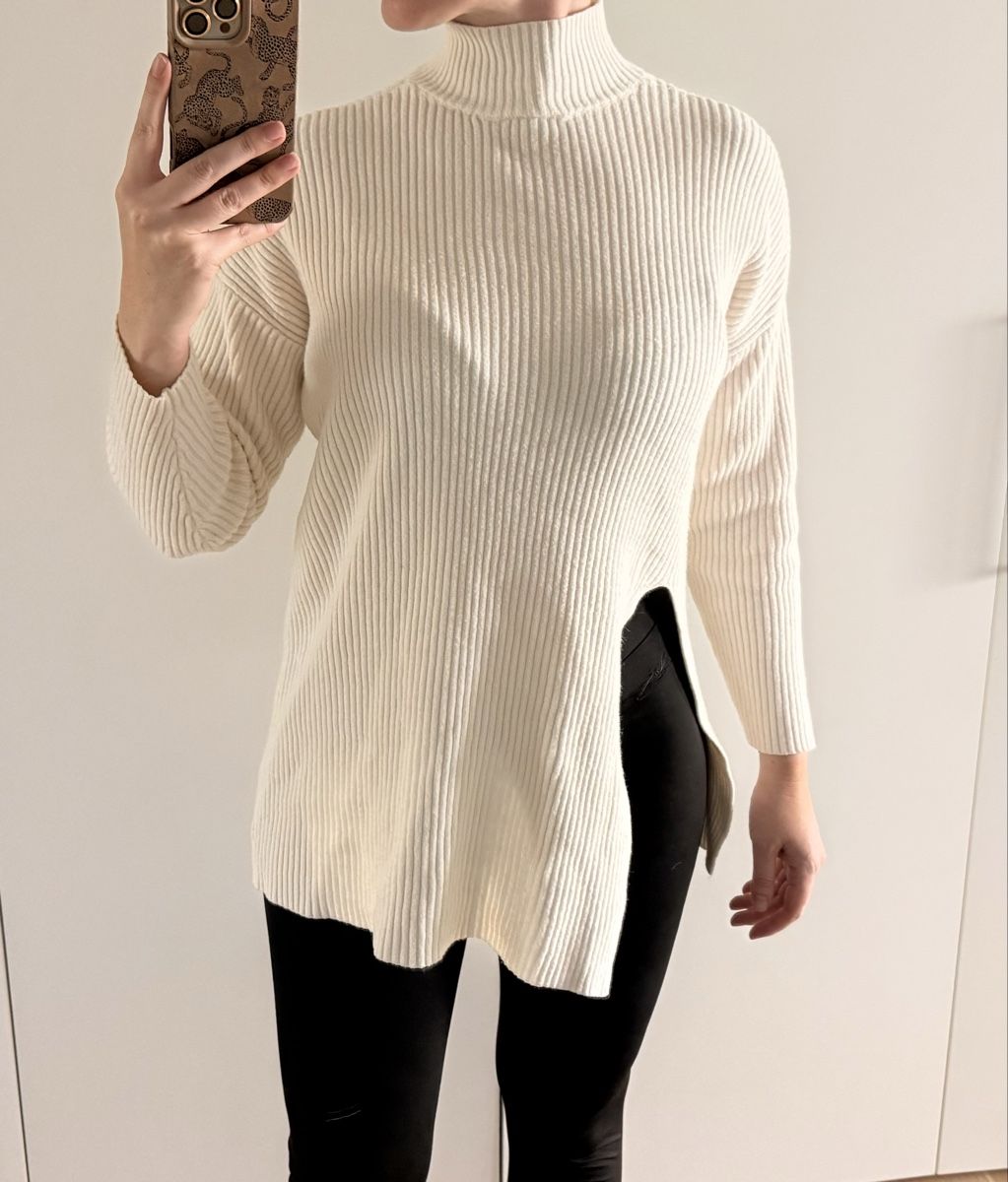 Only Pullover & Sweatshirts: Only Strickpullover Rollkragenpullover mit Schlitz, L only – Gebraucht aus Staad SG von Chirrari 2