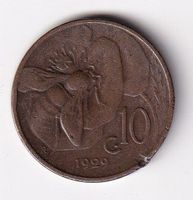Italien 10 centesimi 1929
