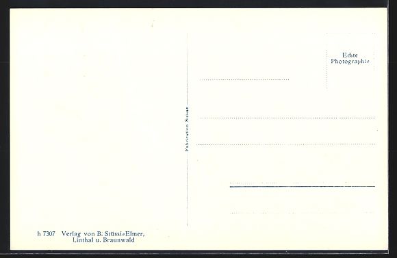 Cartoline postali: Braunwald, Gemsfayren, Clariden u. Ortst – Usato da Berlin venduto da bartko-reher 1