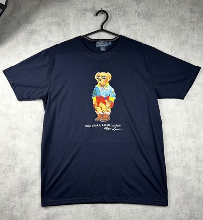 T-Shirt Ralph Lauren Bear Bleu - Taille S