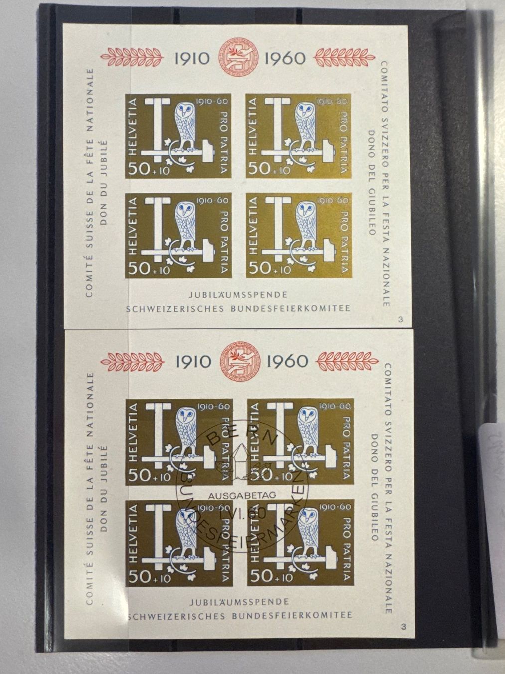 Tutti i francobolli: 1960 Bundesfeier ZNr. B102, postfrisch & ET Stempel – Usato da Küssnacht am Rigi venduto da POSTOMASTER