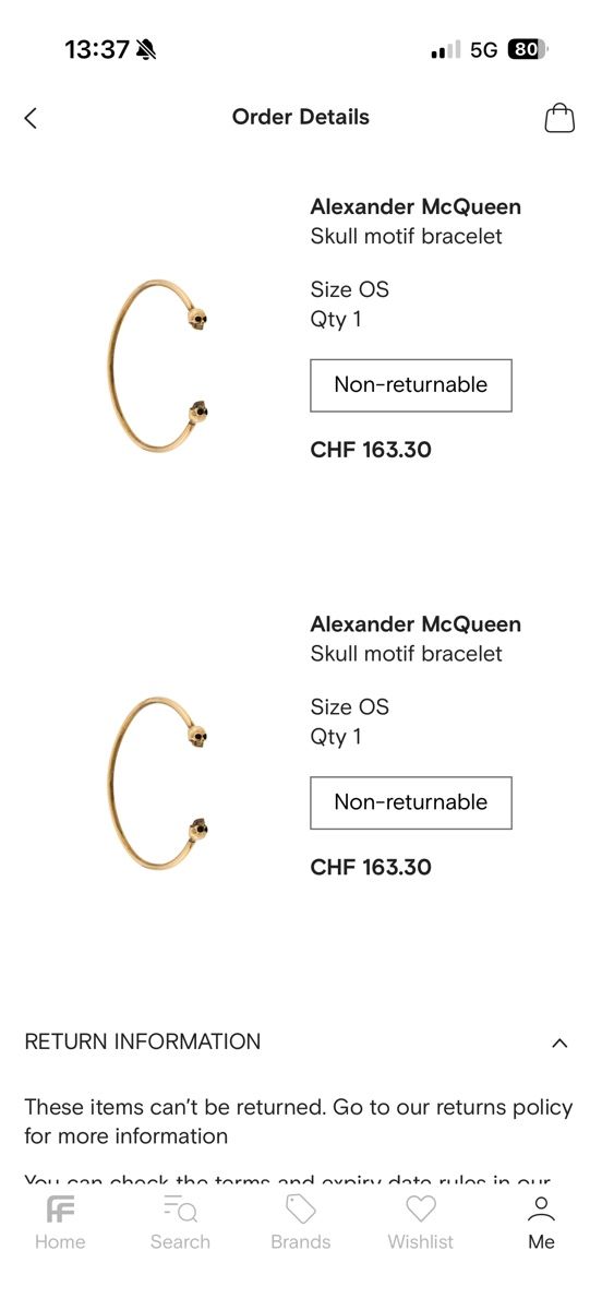Alexander Mcqueen Bracciali & Braccialetti: 2 x Alexander McQueen Armreif – Usato da Basel venduto da Stauffer94 6