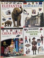 4 Bücher Elefanten/China/Kleidung/Demokratie