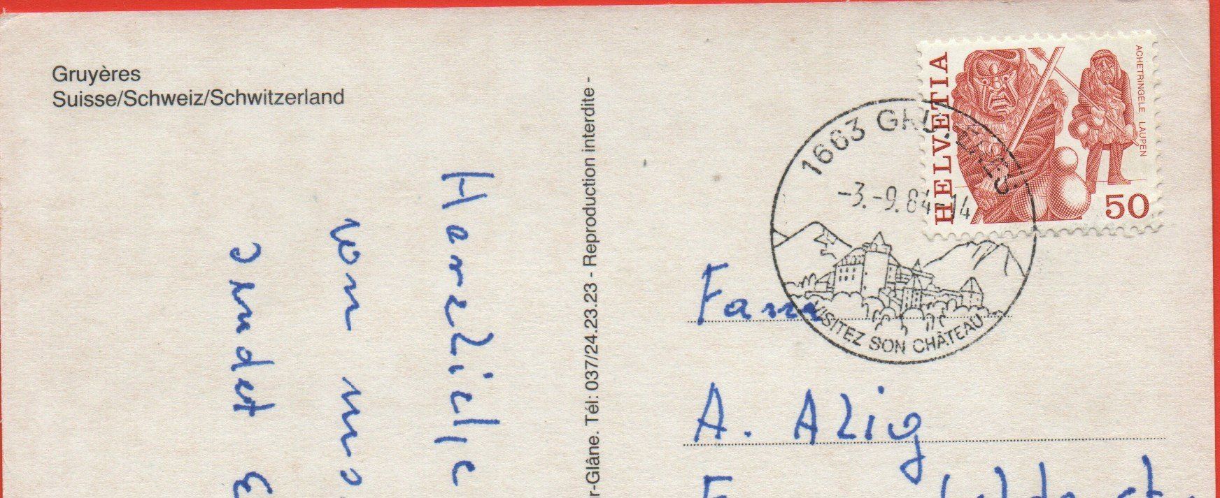Cartes postales: GRUYÈRES – D'occasion à Jona par philajona 1