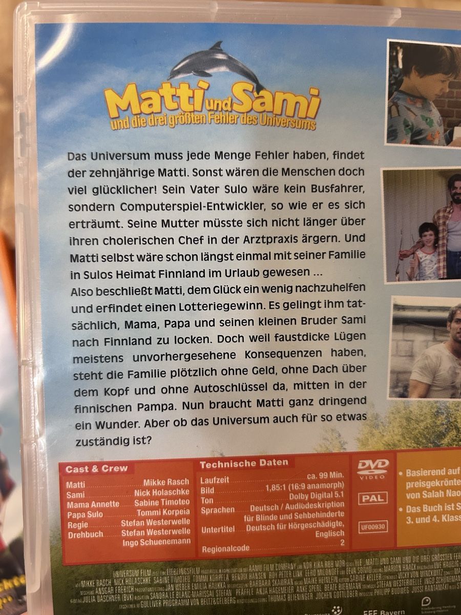 Tutti i DVDs: DVD Matti und Sami – Nuovo (secondo la descrizione) da Jona venduto da Tidy76 1