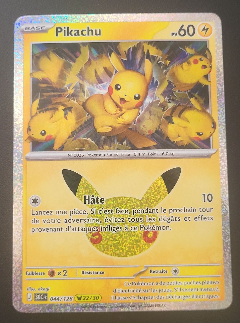 Pokémon Carte collezionabili: Pikachu 30 ème anniversaire FR – Nuovo (secondo la descrizione) da St-Sulpice VD venduto da cel_ysf7
