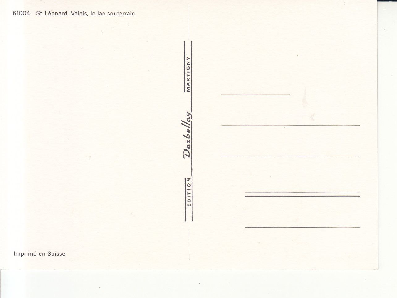 Cartoline postali: St. Léonard ca. 1970 – Usato da Bürglen TG venduto da StampGraf 1