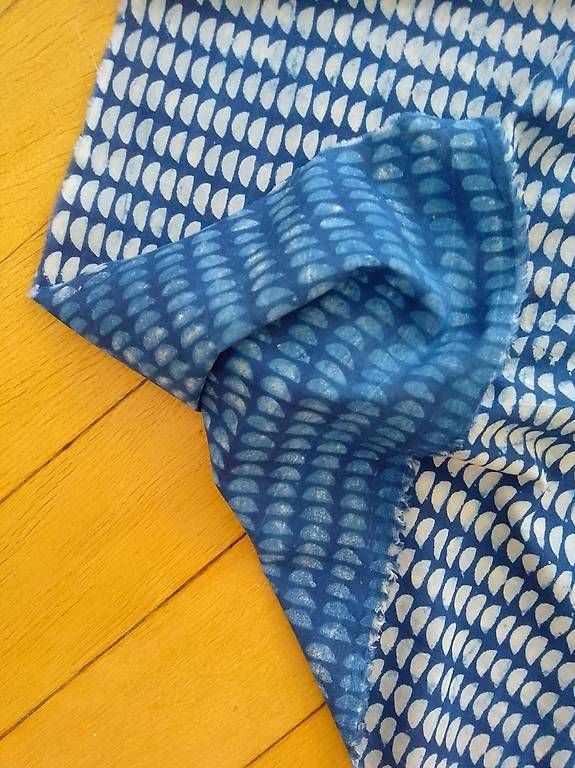Stoffe: Indigo Blockdruck handgemacht - NEU – Neu und originalverpackt aus Bern von samtgrau 1