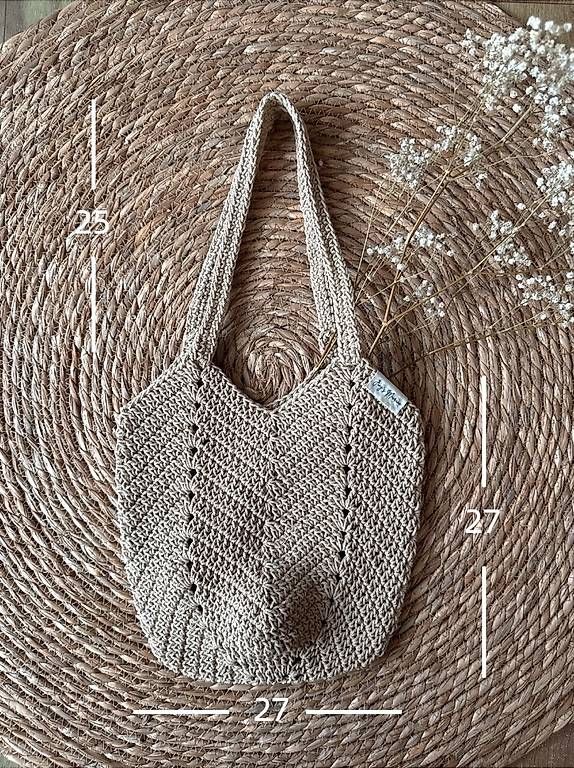 Sacs femmes: Handmade Crochet Bag Brown Medium New – Neuf avec emballage d'origine à Lossy par Jungs_Macrame 2