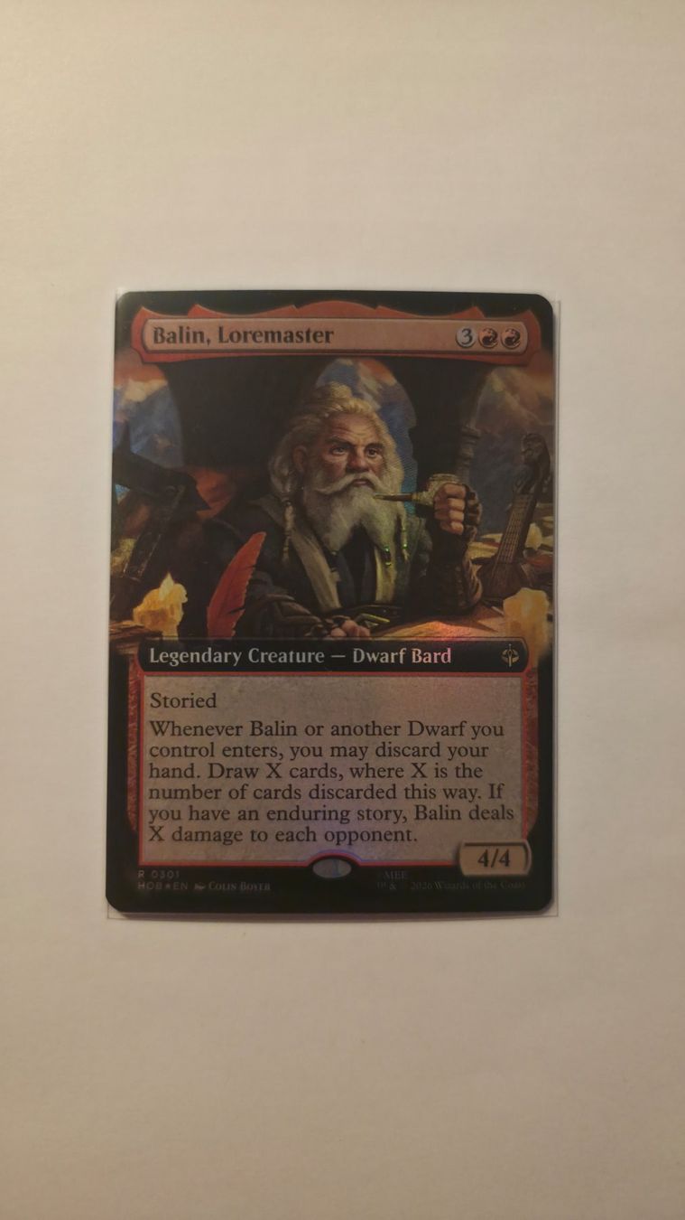 Magic The Gathering Carte collezionabili: Hobbit Balin, Loremaster FOIL - 301 - Mint – Nuovo (secondo la descrizione) da La Tour-de-Peilz venduto da val_h8g8