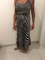Extravaganter Zebra Print Maxi Rock - Grösse M -