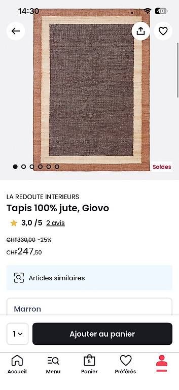 Tappeti: Tappeto juta 160x240 – Nuovo e nell'imballaggio originale da Massagno venduto da Bianca_6680 1