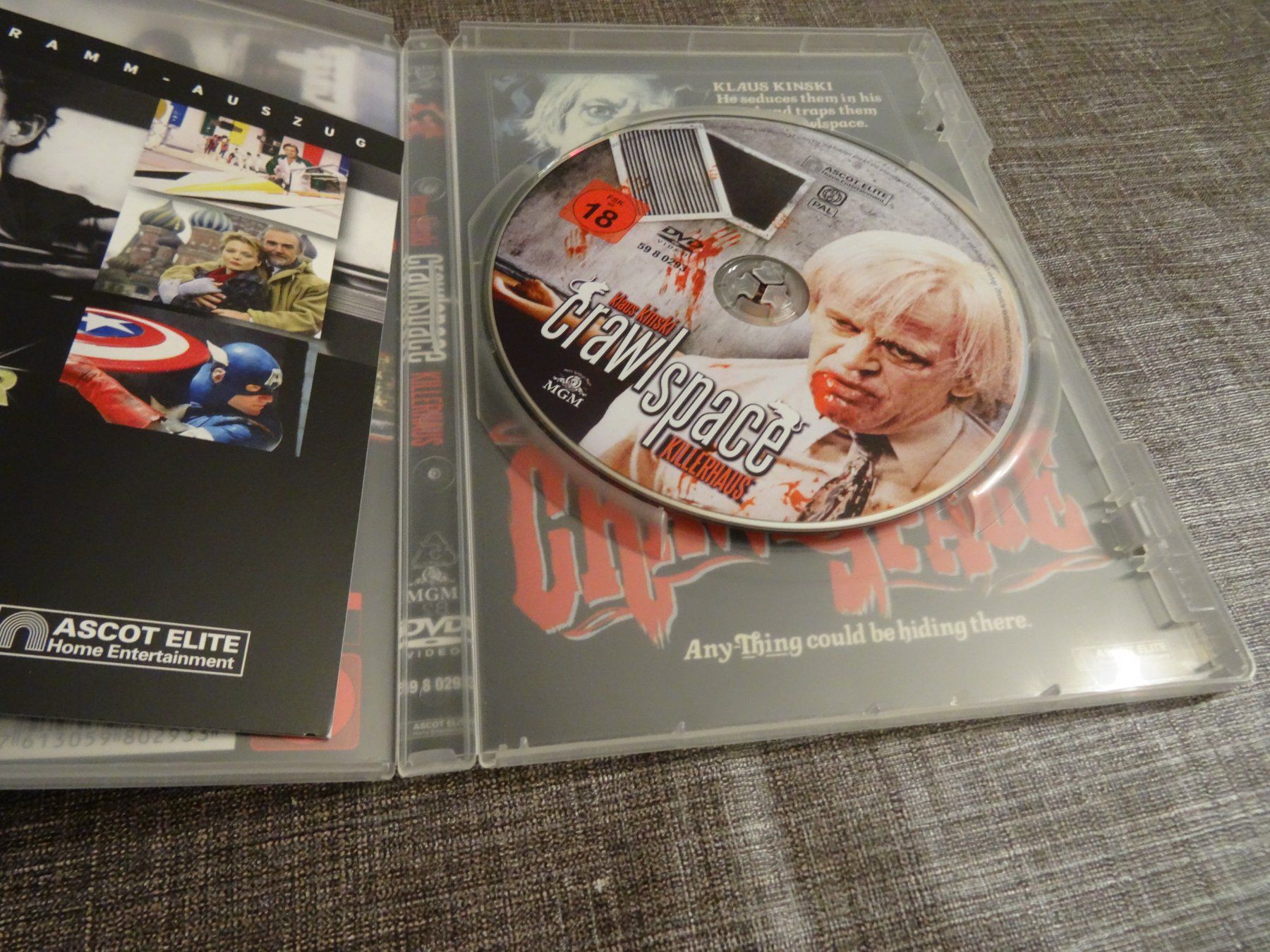 Tutti i DVDs: DVD Crawlspace Killerhaus Klaus Kinski – Usato da Olten venduto da Disc-Verkauf 1