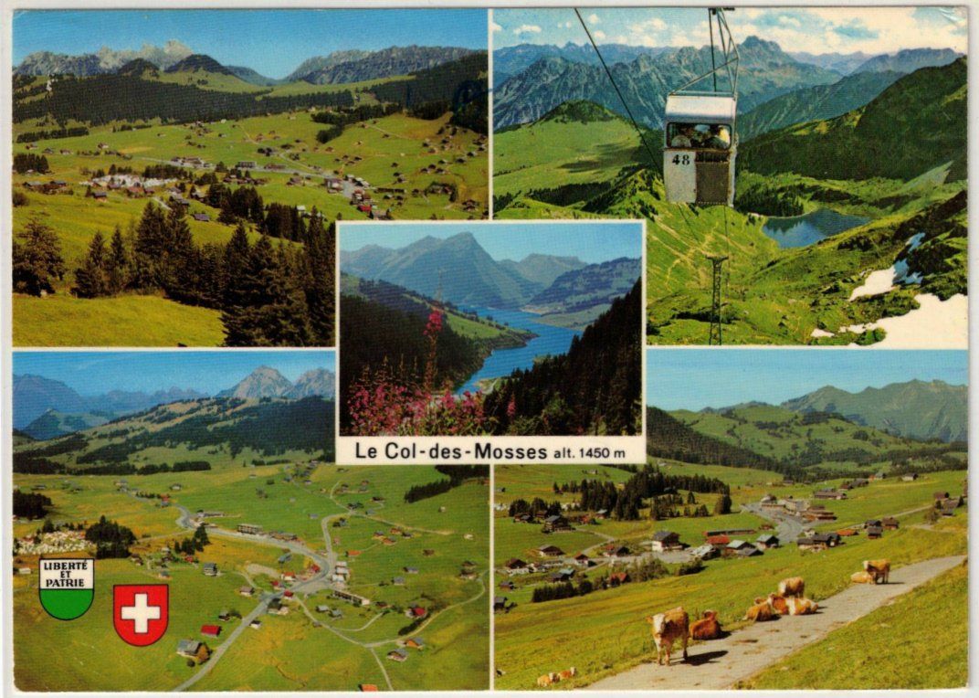 Ansichtskarten: Col des Mosses - 5 Bild AK – Gebraucht aus Binningen von Mountainrider
