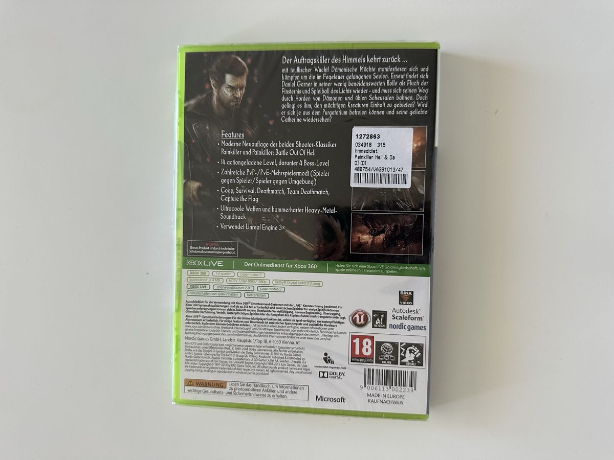 Jeux: NEU OVP Painkiller: Hell & Damnation, Xbox 360 Sealed NEU – Neuf avec emballage d'origine à Couvet par Aura_aura 1