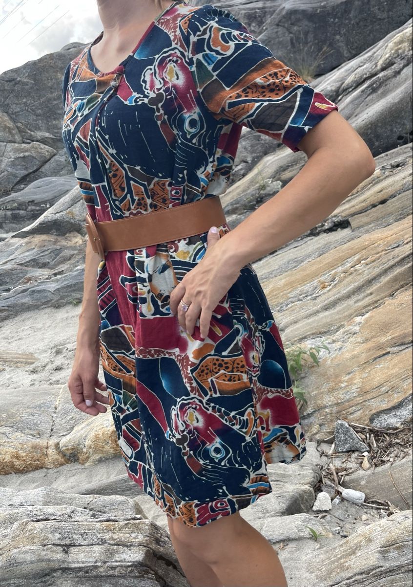 Vestiti: Chic abito di cotone multicolore-tgS/M-nuovo – Nuovo (secondo la descrizione) da Gordevio venduto da LanaZimm 2