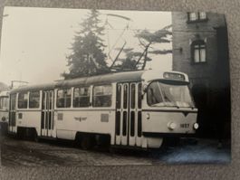 Altes Foto Tram Leipzig Tw 1657 Strassenbahn DDR Verkehr