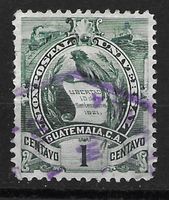 Guatemala 1900: Staatswappen Quetzal