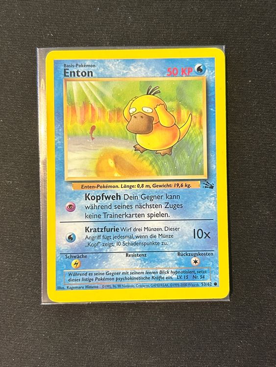 Enton 53/62 Fossil Set Pokémon (Gebraucht) in Kestenholz für CHF 1.5 ...