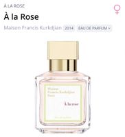 À la Rose von MFK 2ml Duftprobe 