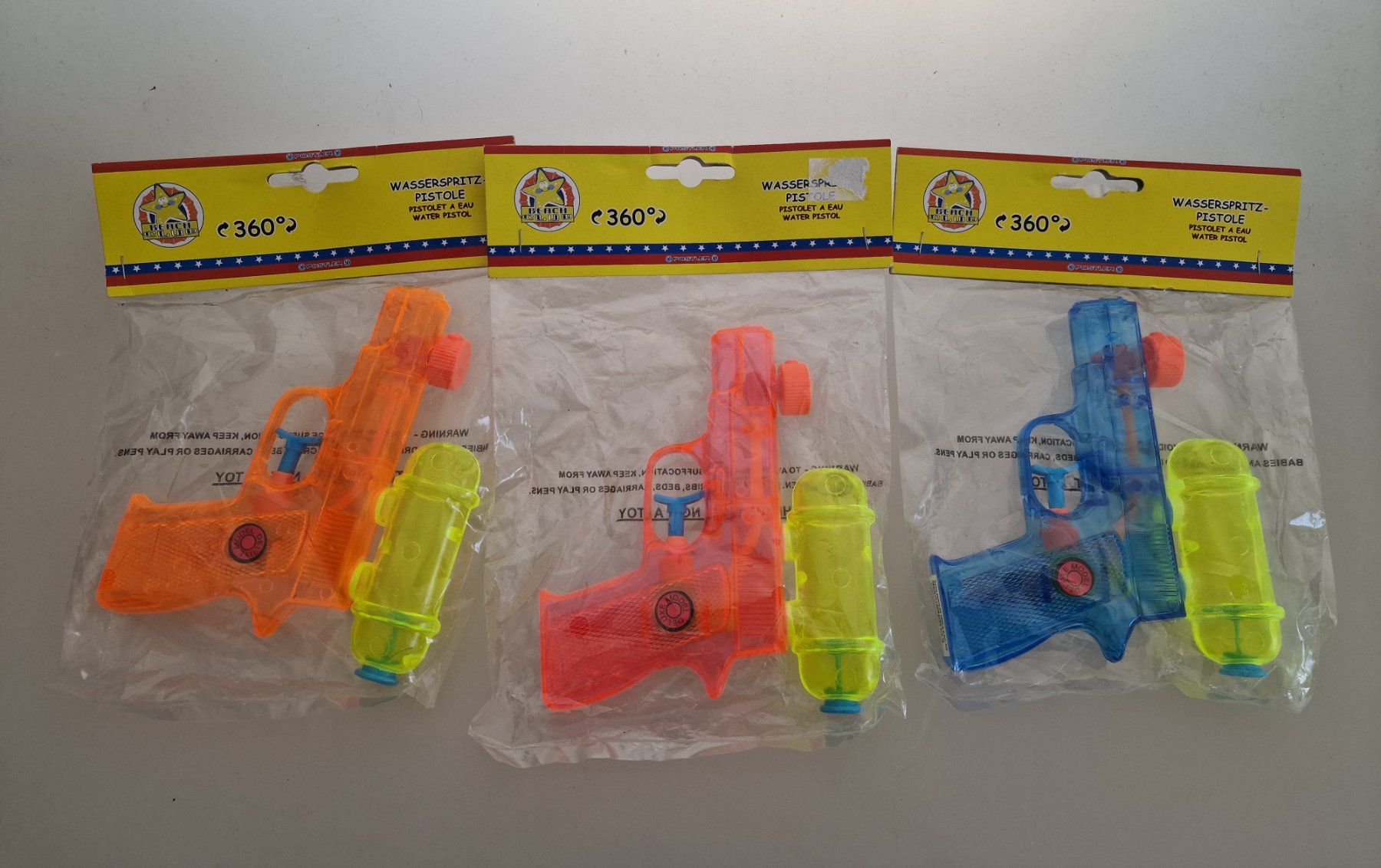 Giocattoli: 3er Pack Wasserpistolen  Neu – Nuovo e nell'imballaggio originale da Oberuzwil venduto da aseinkaufswelt