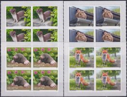 2021, Nr.1808-1811 Viererblöcke (Tiere) postfrisch **. 22.00