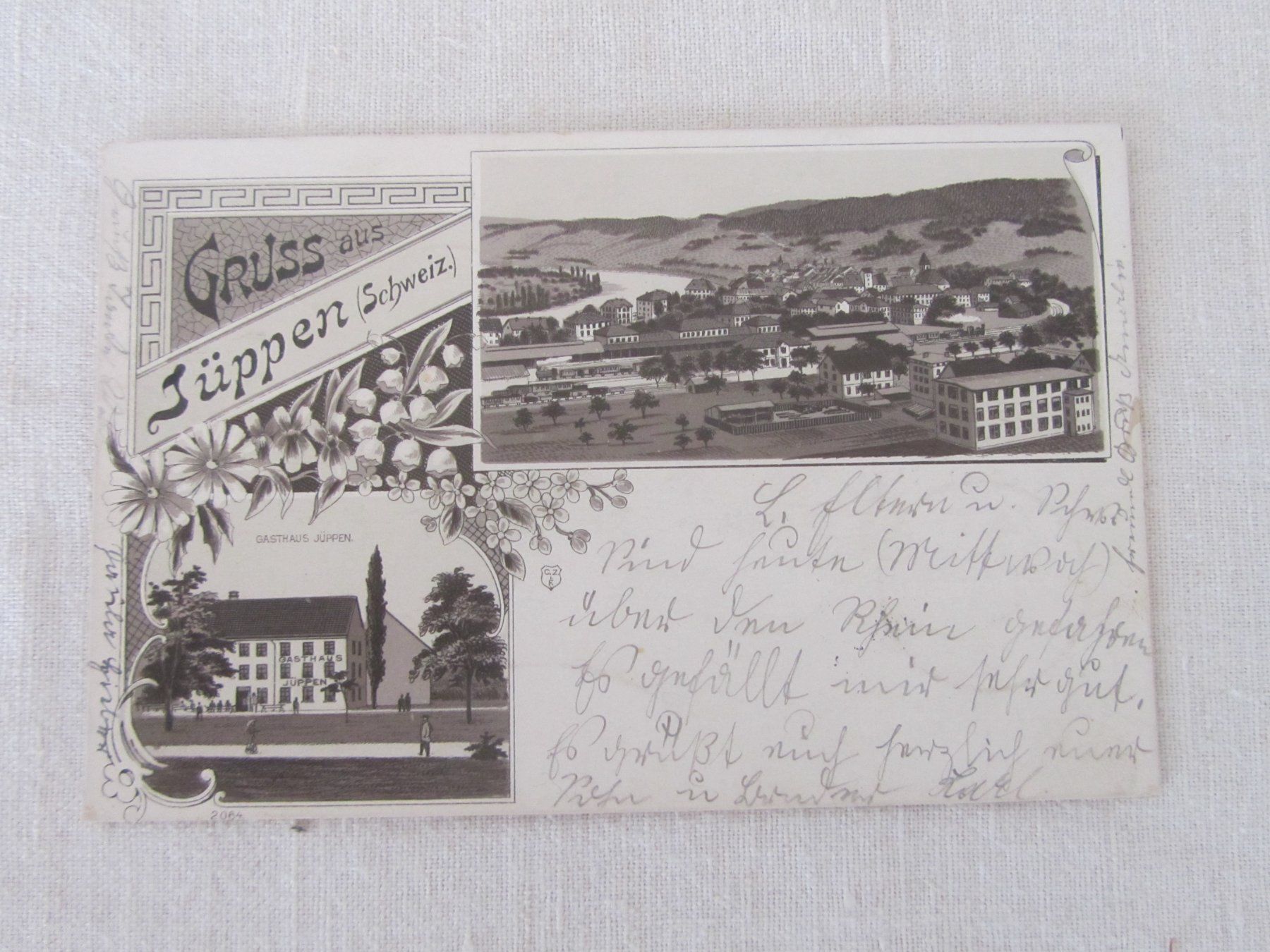 Cartoline postali: AK; Gruss aus Jüppen – Usato da Seengen venduto da mikelele