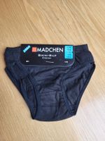 Mädchen Bikini Slips, neu, Gr. 140, Schwarz, 2 Stk.