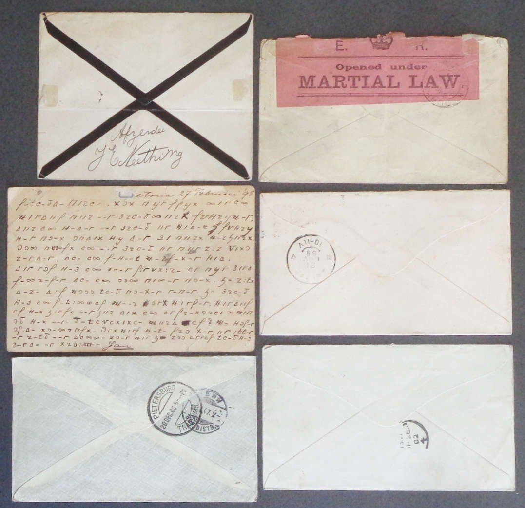 Tutti i francobolli: TRANSVAAL: 6 Postal Items, 1895– 1906 – Usato da Le Locle venduto da timbrettino 1