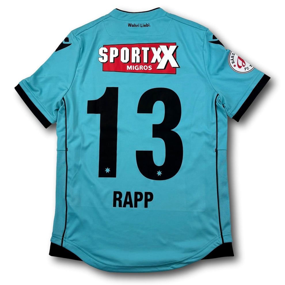 FC Thun Canottiere & Pantaloni: FC Thun - 2019-20 - Heim - M - Macron - Rapp – Usato da Bolligen venduto da ToTheJerseyEquipment