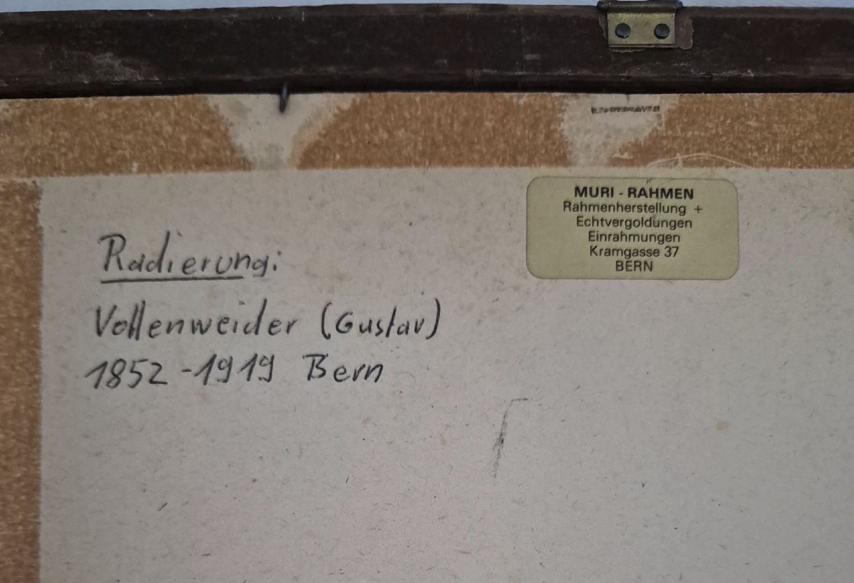 Gemälde: Gustave Vollenweider peintre Suisse – Gebraucht aus Bern von dasgesuchtobjekt 2