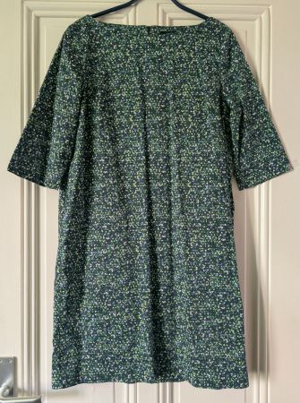 COS : Elégante robe imprimé "vitrail" vert 42-44