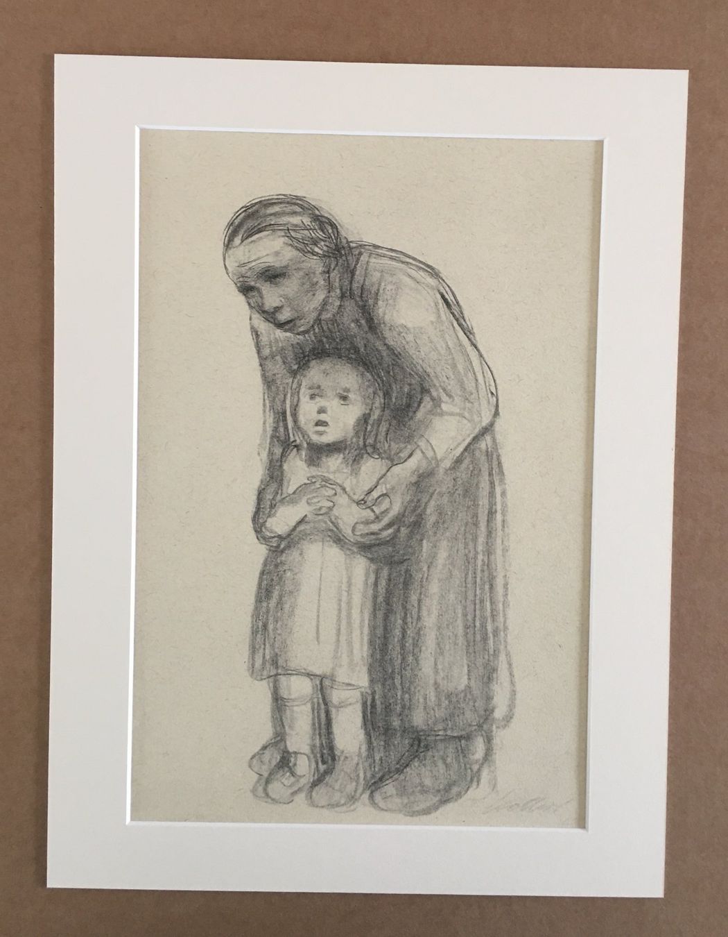 Grafiken & Lithographien: Käthe Kollwitz "Zeichnung Wallfahrtskapelle"  STRICHÄTZUNG – Gebraucht aus Nennigkofen von juhit 3