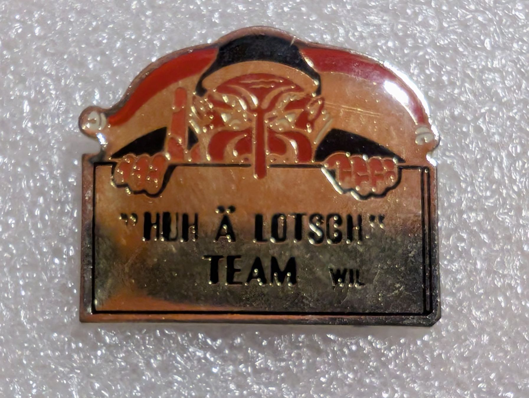 Placchette & Badge: Ansteckpin 224: Huh ä Lotsch Team – Usato da Oppligen venduto da Pin-Fall-Shop