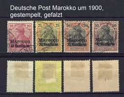 Deutsche Post in Marokko gestempelt
