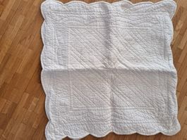 Housse de coussin en boutis écru de la Redoute