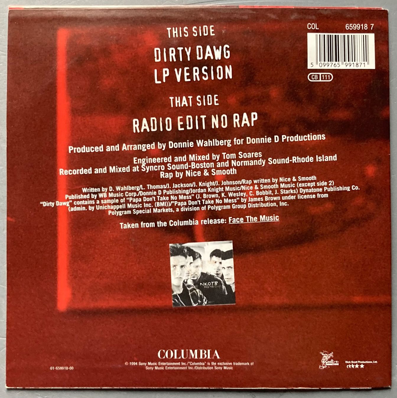 Schallplatten: NKOTB - DIRTY DAWG – Gebraucht aus Poliez-Pittet von Newtown-Records 1