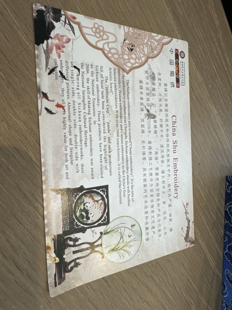 Tutte le decorazioni: China Shu Embroidery – Nuovo e nell'imballaggio originale da Uitikon Waldegg venduto da Uitikon73 3