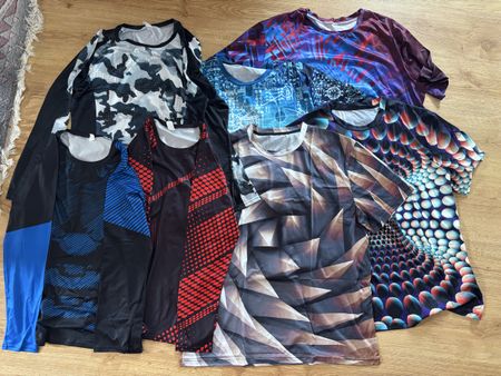 7 T-Shirts Herren bedruckt Grösse XXL