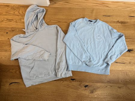 Hoodie und Pullover Set, hellblau, XS
