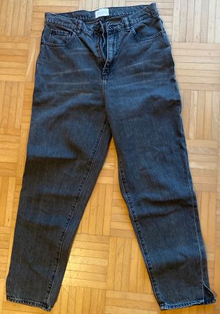 grau - schwarze Armedangels Jeans Mairaa, Gr. 28/32