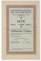 Aktiengesellschaft für Industriewerte Luzern - Aktie