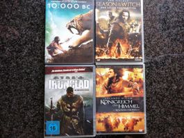 4 Actionfilme: 10.000 BC, Ironclad, etc. DVD