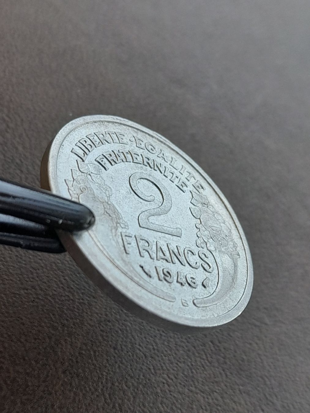Alle Münzen: 2 Francs 1946 b Frankreich  – Gebraucht aus Basel von Basel_20 2