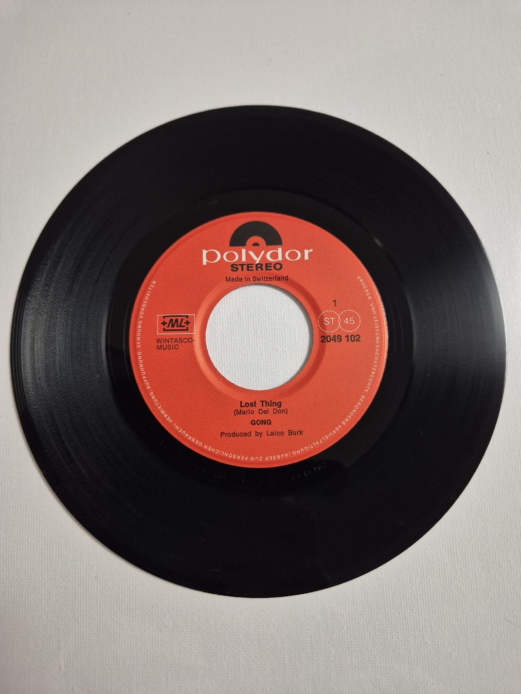 Dischi in vinile: Gong - Lost Thing / I Don't Care - Single 7 , CH – Nuovo (secondo la descrizione) da Uster venduto da newwave0 2