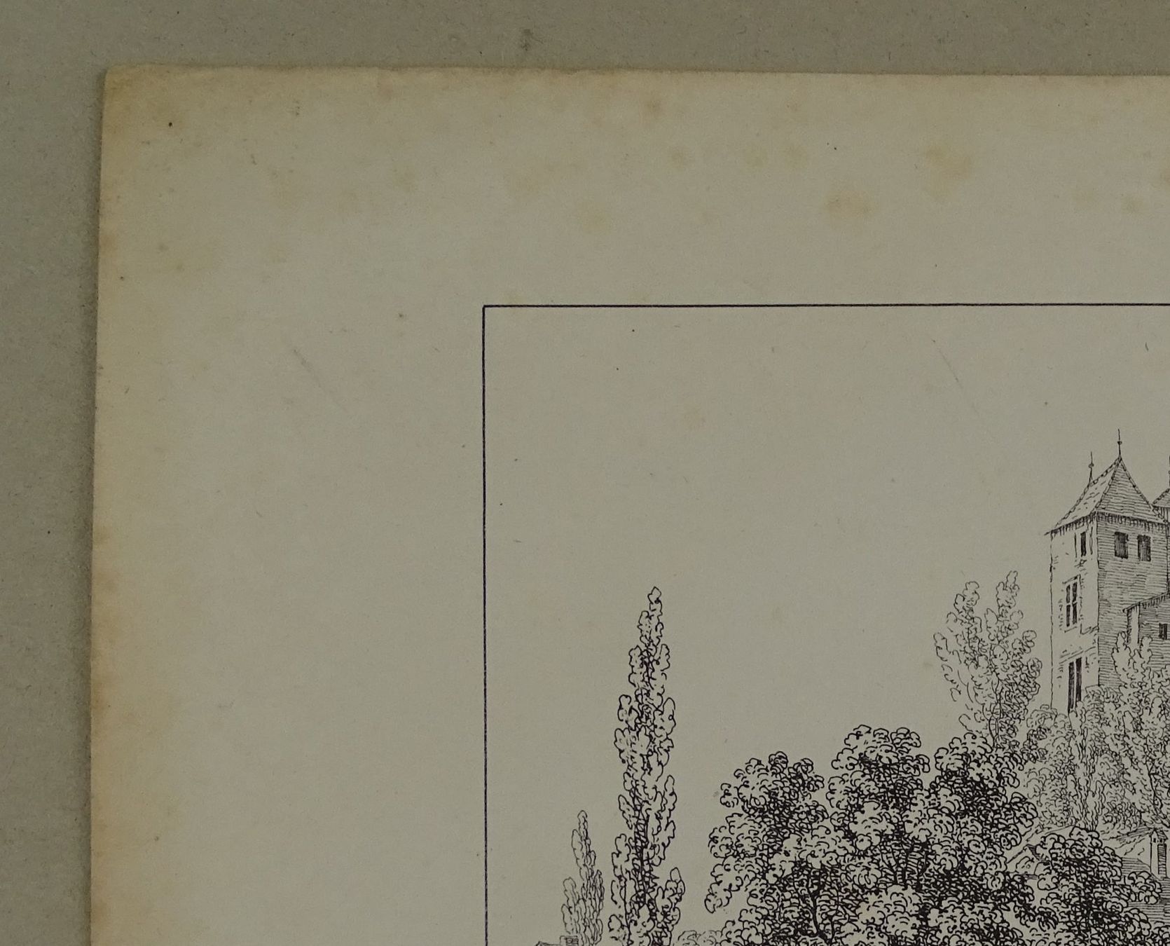 Stiche: BLONAY, VAUD, FEDERLITHOGRAPHIE 1840 – Gebraucht aus Grüningen von Kartensammler 2