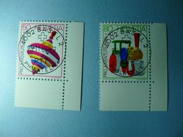 1986 Pro Juventute  Kinderspielzeuge ET Voll J299+J300